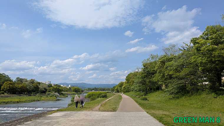 成瀬シリーズ_聖地巡礼_鴨川_遊歩道