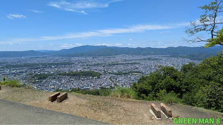大文字山_火床から見下ろす京都の街並み1