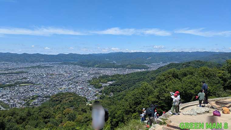 大文字山_火床から見下ろす京都の街並み2