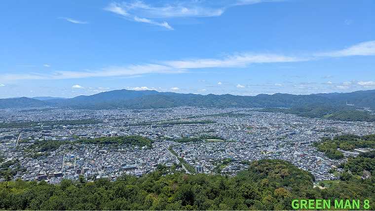 大文字山_火床から見下ろす京都の街並み3